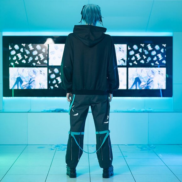 NEW ACDC RAG x Hatsune Miku Forever Punk Oversized Hoodie - Picture 4 of 8